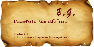 Baumfeld Gardénia névjegykártya